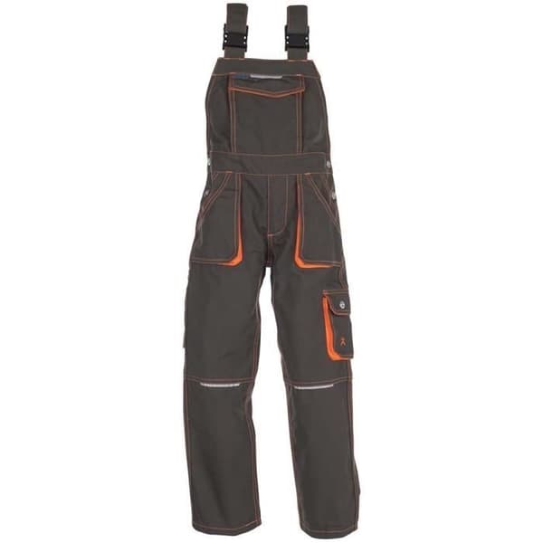 Planam Salopette Storlek 98/104 Oliv/Orange - 6122098