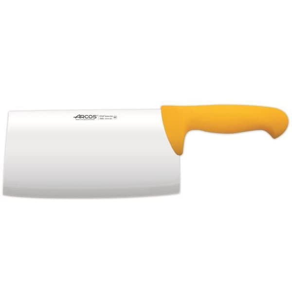 Macheta Arcos Color - Prof 298600 rostfritt stål Nitrum och mango ergonomiskt gult polypropenark på 21,5 cm, och 3