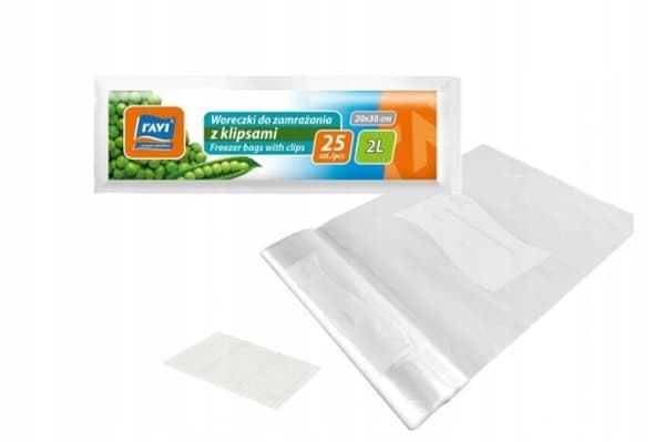 Pakastuspussit klipsillä 2l 25 kpl