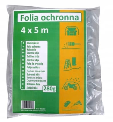 Rakennussuojamaalausfolio 280g 4 x 5m