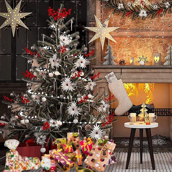 Set med 100 Diko julplastpåsar för godis och kakor