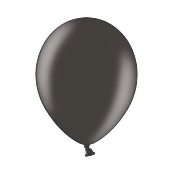 Belbal 12 Inch Metallic Black Balloons (Pack Of 100)