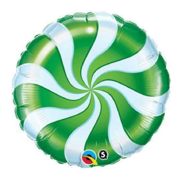 Qualatex Folieballon med festligt slik-svirvel-design
