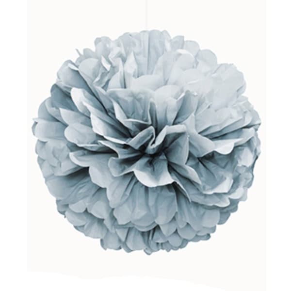Unique Party Puff Balls Party Decoration (16in) Ivory One Size