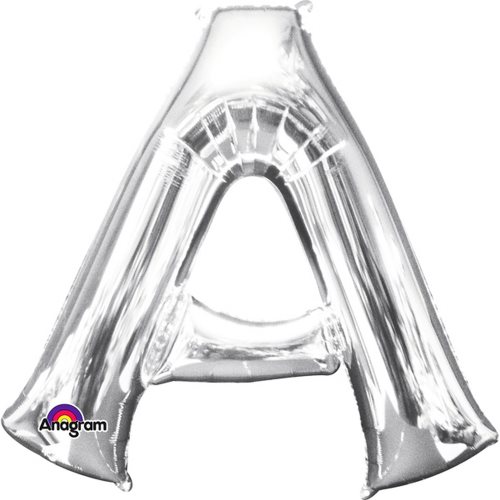 Bild av Anagram Mini Shape 16 inch Silver Letter Balloon