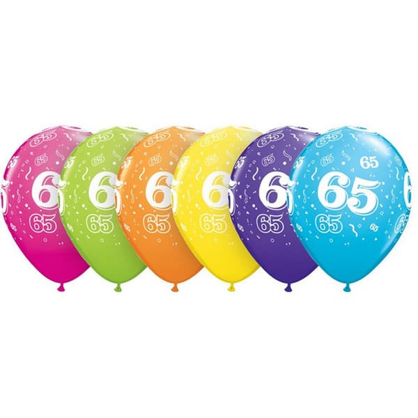 Qualatex 11in 65 assorteret latexballon (pakke med 25) Assorted One Size