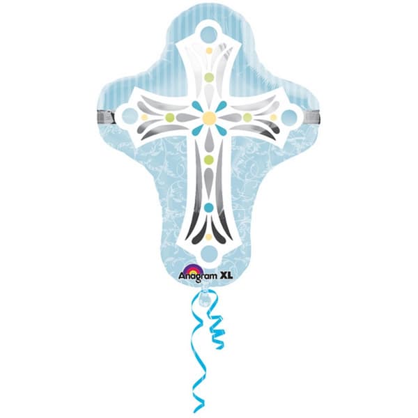 Amscan Supershape Cross Ballon Blue One Size