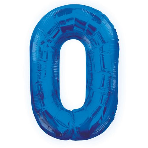 Bild av Unique Party 34 inch Blue Glitz Number Balloon (0-9)