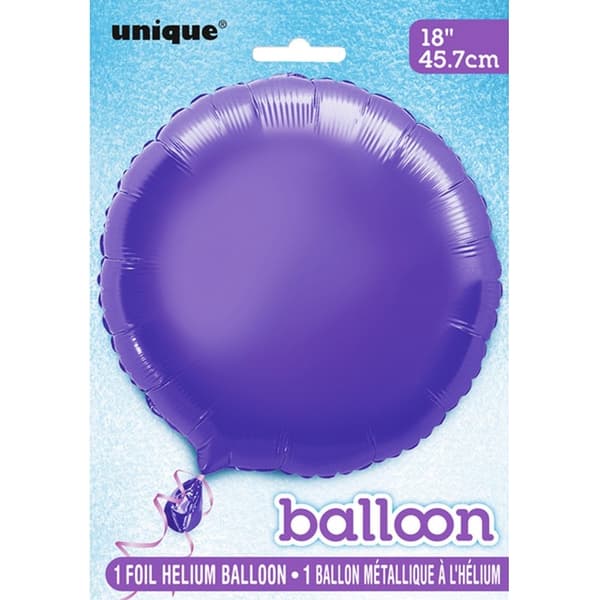Unique Party Round Foil Balloon (Pack Of 5)