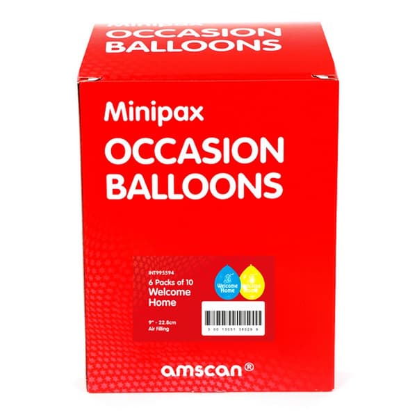 Amscan Minipax Welcome Home Box Of Balloons