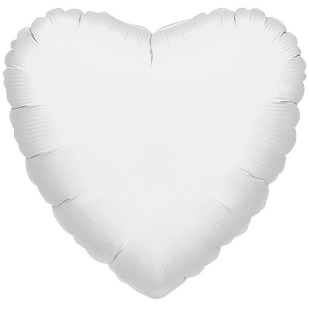 Amscan 18 tums slät hjärtformad folieballong