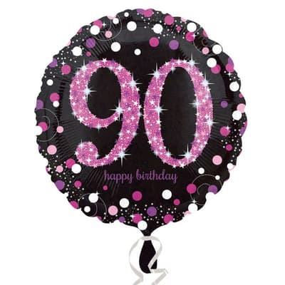 Amscan Rund folieballon til fødselsdagsfesten (18-100 år)