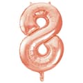 Pikkukuva 1 / 5: Unique Party 34 Inch Rose Gold Supershape Number Foil Balloon