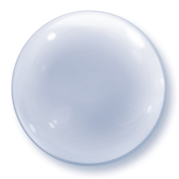 Qualatex 24 tommer Deco Clear Bubble Ballon Clear One Size