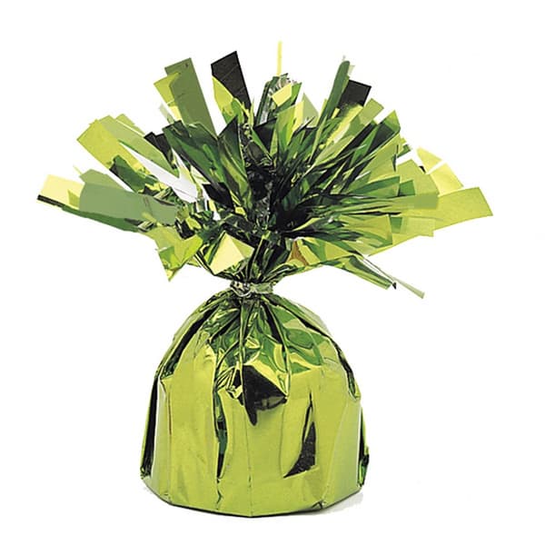 Unique Party Foil Tassels Balloon Weights (Pack Of 6) Lime Green One Size