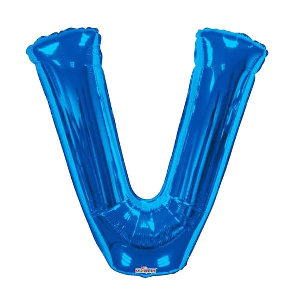 Kaleidoscope 34 Inch Foil Letter Blue Balloon