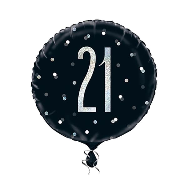 Unique Party Glitz Prismatic Age Foil Balloon
