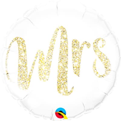 Qualatex 18in Mrs. Glitter Folie Ballon