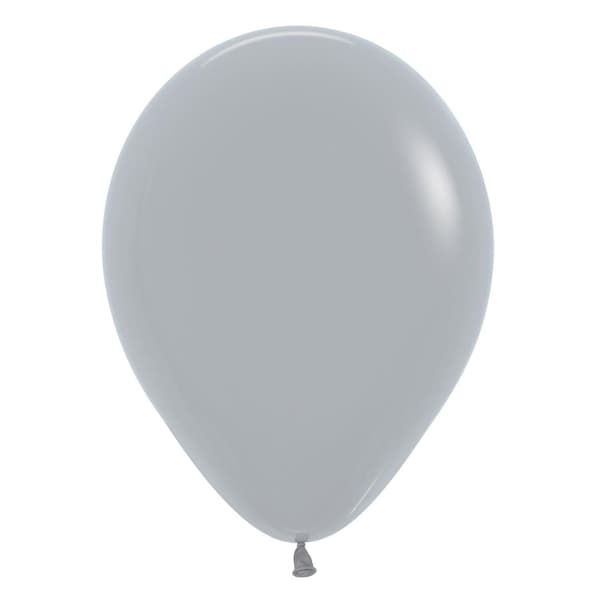 Amscan Sempertex Fashion Colour Latex Balloons (Pack of 100) Grey One Size