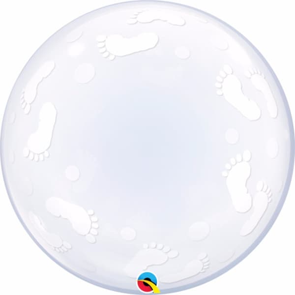 Qualatex Deco Baby fodaftryk Single Bubble Ballon