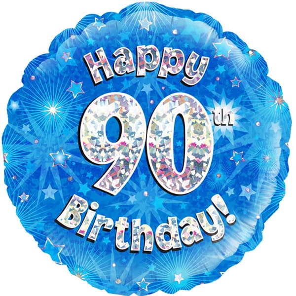 Oaktree 18 tommer cirkel Happy 90th Birthday folie ballon
