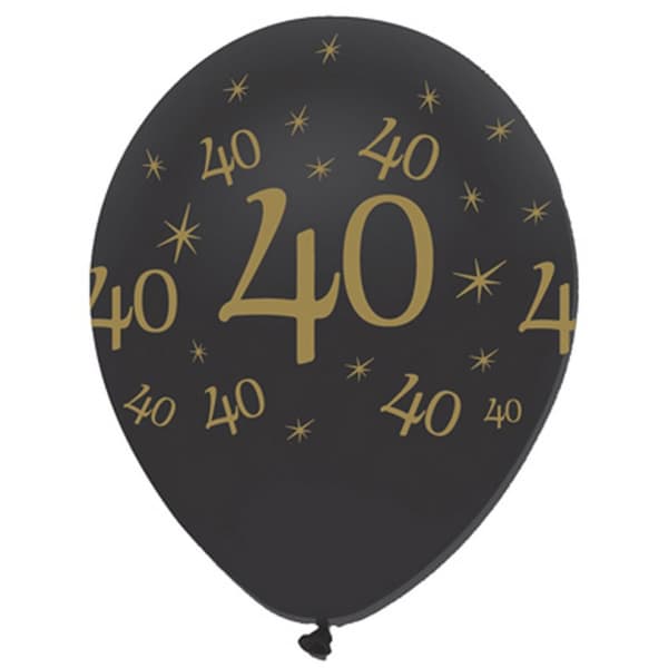Creative Party 12 Inch All Round Print Latex Balloons (Pack Of 6) Multicoloured 12 Inch