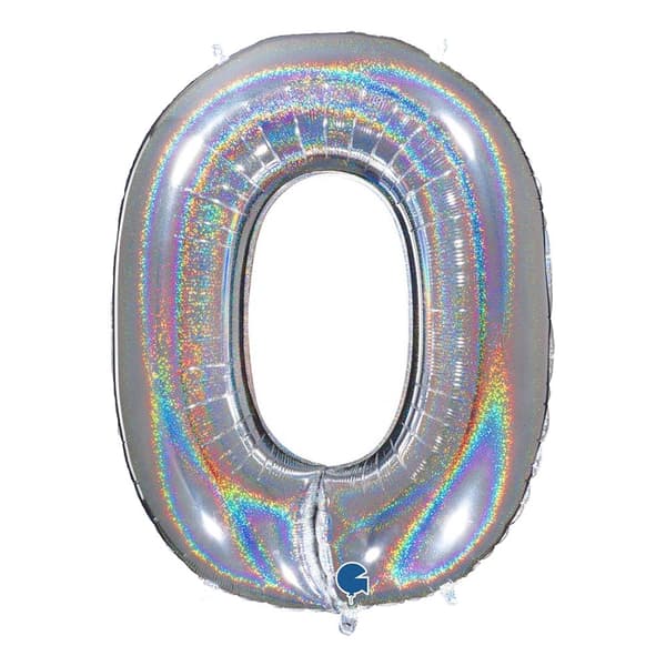 Tallballong Glitter Sølv