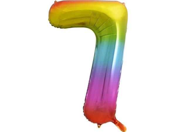 GoDan Sateenkaari numero 7 foliopallo - 85 cm - 1 kpl universaali