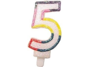 GoDan nummerlys med glitter 5