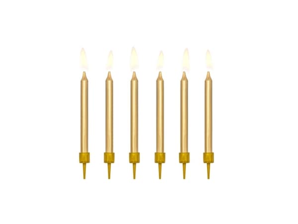 Guld kagelys, 6 cm