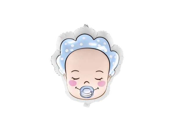 Folieballon baby boy ansigt