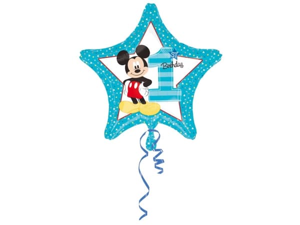 Amscan 3433501, Toy balloon, Folie, Multifärg, Grattis, Star, 1 styck