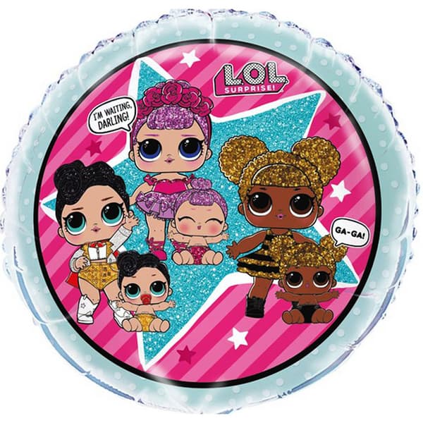 Lol Surprise Unik fest cirkel folieballon Mulicoloured One Size
