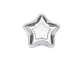 Miniatyrbild 2 av 2: Party Deco Paper Plates, Asterisk, silver, 18 cm, 6 st universal