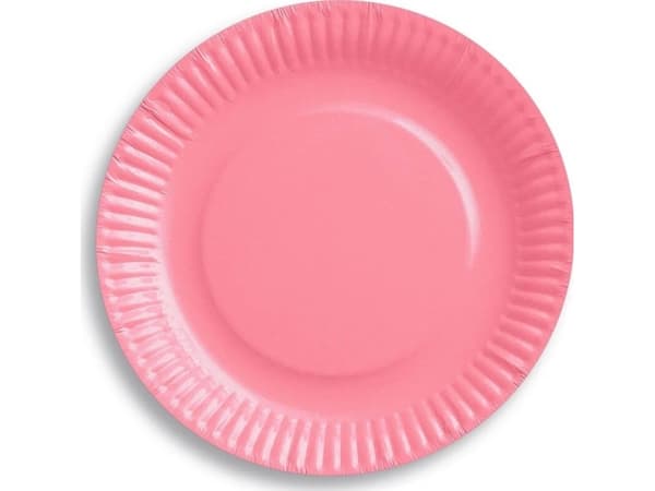 GoDan vaaleanpunaiset lautaset 18 cm 6 kpl yleiskäyttöiset (38912)