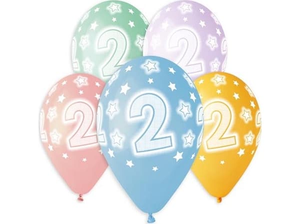 GoDan Premium Ballonger Helium med trykk 2, 13 tommer/5 stk