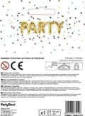 Pikkukuva 2 / 3: Party Deco folio ilmapallo kirjain "H", 35cm, kultainen universaali