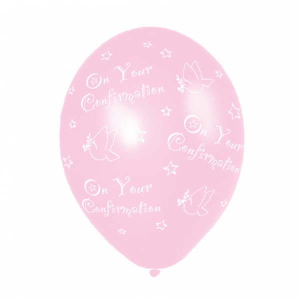 Amscan Konfirmation latexballoner 11in Pink 6 Balloons