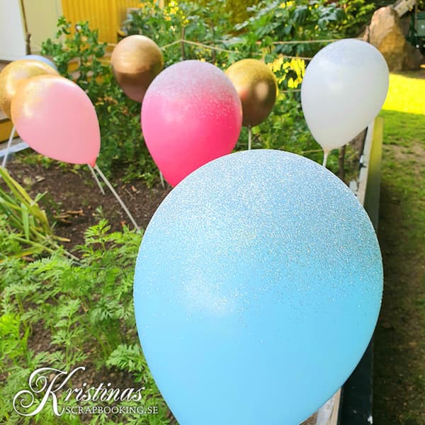 Ballonger 23 cm - Mixade färger - Runda - 100 mixade