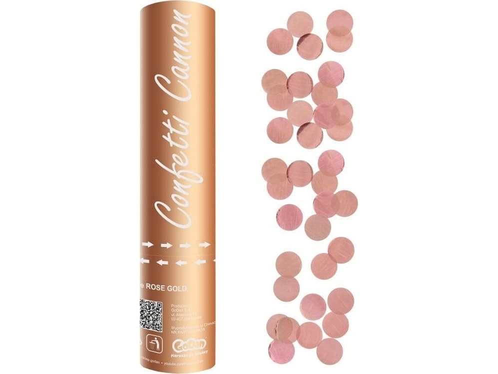 GoDan Pneumatic confetti - foil circles rose gold 20cm p.24 price for 1 piece