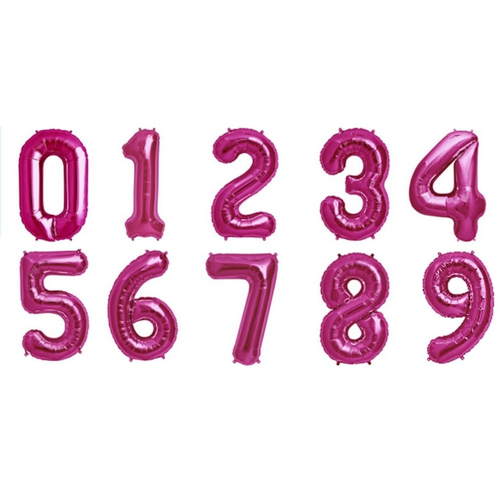 NorthStar 34 Inch Magenta Number Balloons