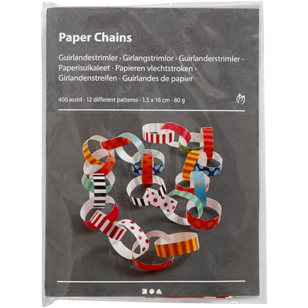 Girlangstrimlor med tryck - 16 cm x 15 mm - 2400 st