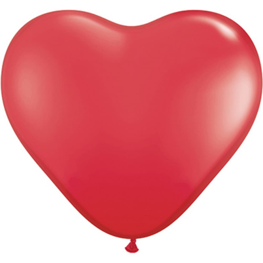 Qualatex 15 Inch Heart Latex Balloon (Pack Of 50)
