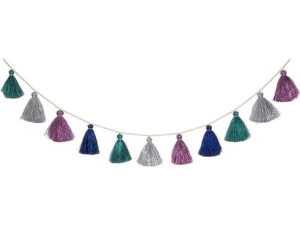 Meri Meri Metallic Tassel Garland