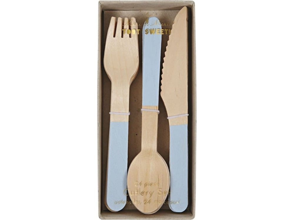 Meri Meri Meri Meri - Wooden Cutlery Set Blue