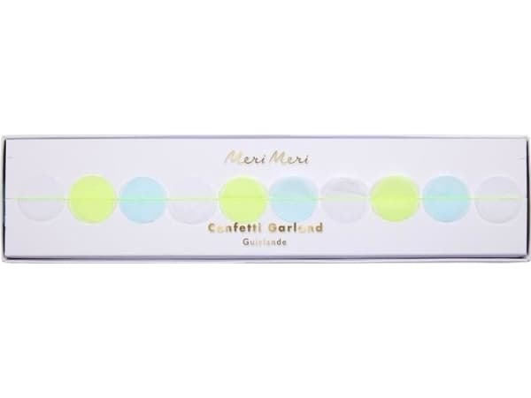Meri Meri Confetti Garland Mint/Ylw