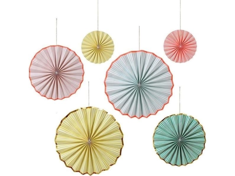 Meri Meri Pastel Pinwheel Decorations