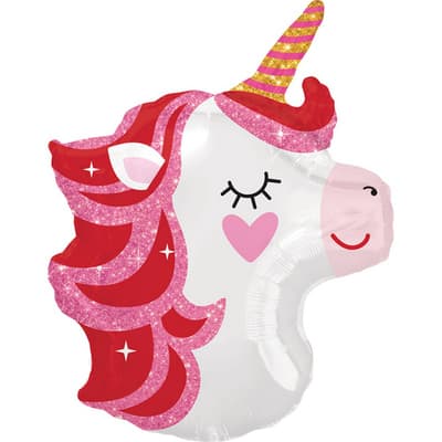Anagram Pretty In Pink Unicorn Shape Foil Balloon