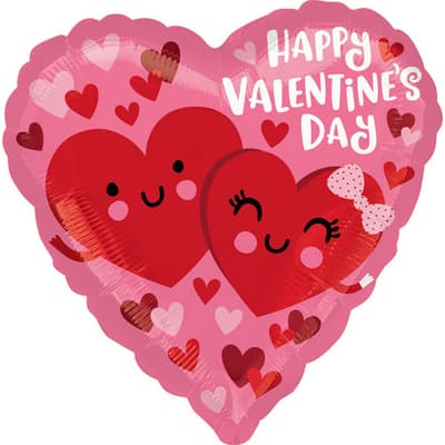 Anagram Hearts in Love Valentines Heart Foil Balloon