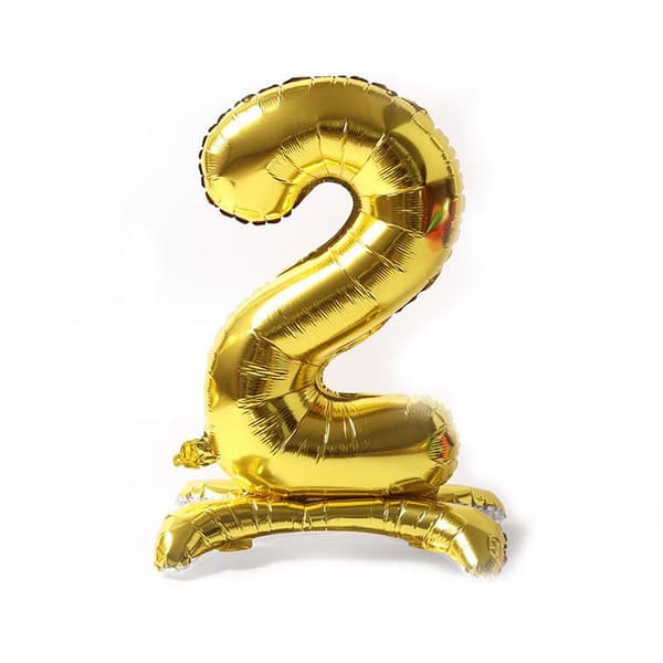 Realmax Ballon med 2 numre Gold One Size